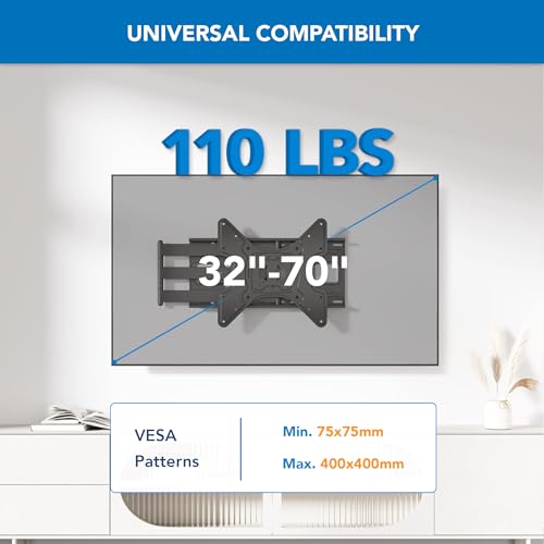 Mount-It! Long Arm TV Wall Mount, 40" Extension, 32-70"