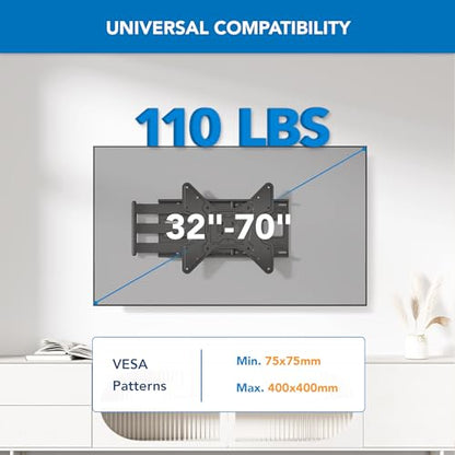 Mount-It! Long Arm TV Wall Mount, 40" Extension, 32-70"