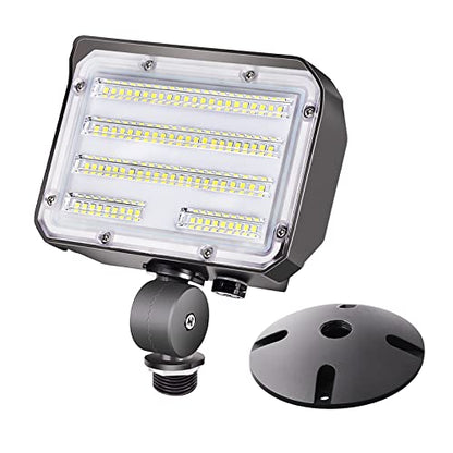 30W LED Flood Light with Knuckle, Outdoor Dusk to Dawn Light 5000K