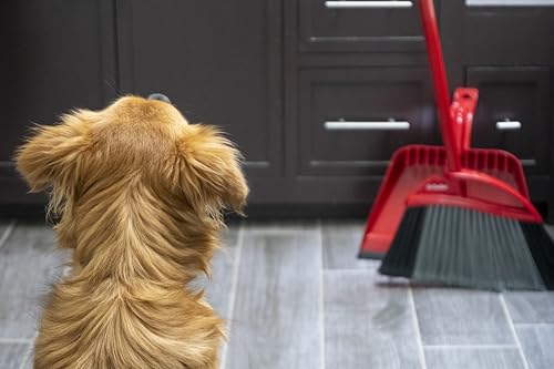 O-Cedar Pet Pro Broom with Step-On Dustpan | Removes Over 99% of Dust & Dirt in One Sweep | Removes 3X More Pet Hair | Quiet Cleaning Tool for Cat and Dog Owners - size: PowerCorner Pet Pro Broom