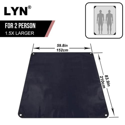 LYN Heavy Duty Emergency Blanket Survival Gear Waterproof Insulated Blanket Emergency Tarp for Camping, Hiking, Bushcraft - color: Dark