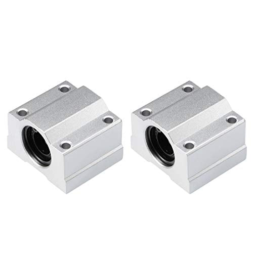 uxcell SCS12UU Linear Ball Bearing Slide Block Units, 12mm Bore Dia (Pack of 2) - size: 12mm