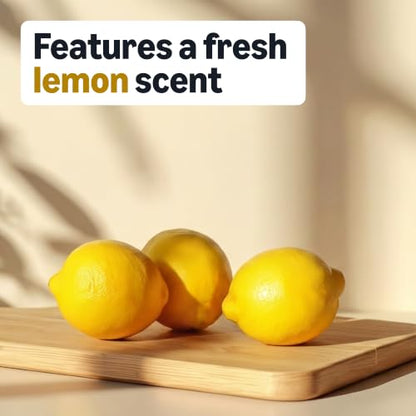 Amazon Basics Bathroom Cleaner Disinfectant, Foaming Action, Lemon Scent, 22 Oz, Pack Of 2