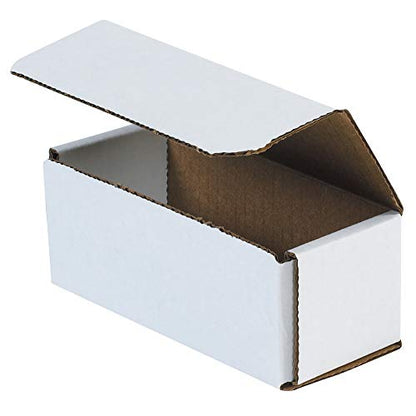 BOX USA BMRX3L 6"L x 2 1/2"W x 2 3/8"H, White (Pack of 50) - size: (033) 6" x 2 1/2" x 2 3/8", 50-Pack