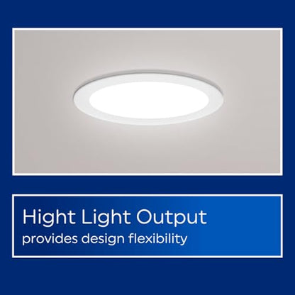 GE Color Select LED Wafer Downlight, Premium High-Lumen Direct Wire (4pk) - style: 1800 Lumens