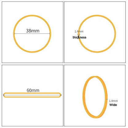 Rubber Bands Size16 Elastic Small Rubber Band #16 yellow 600Pcs Heavy Duty - color: Yellow