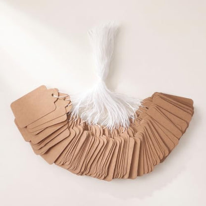 300pcs Pricing Tags with Strings,Hang Tags with String Attached