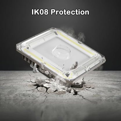 LED Canopy Lights, 100W, 14000LM, 5000K, 0-10V Dimmable - size: 100W 4Pack