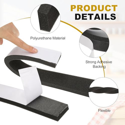 uxcell Weather Stripping Door Seal, 1" x 5/16" (1 Roll, 6.5Ft) - size: 1" x 5/16" (6.5 Ft)