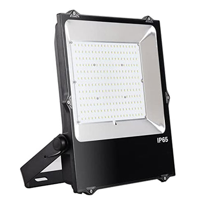 OSTEK 80W LED Flood Lights Outdoor, 10400LM 5000K Super Bright Outdoor Security Light Work Light with Yoke Bracket for Lawn Playground Yard Garden Stadium, IP65 Waterproof, 100-277VAC