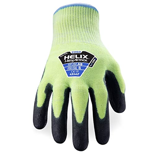 HexArmor Cut-Resistant Puncture-Resistant Polyurethane Palm Knit Work Gloves | Helix® 2060 | X-Large