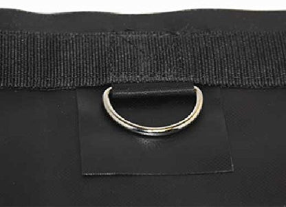 Mytee Products 16' x 20' Flatbed Trailer Steel Tarp with 4 FT Drop - Heavy Duty Black 18 Oz Vinyl Waterproof Tarp for Truck/Trailers to Protect Cargo from Wind, Rain, Snow and Sun - size: 16' x 20' (4' Drop w/ Flap)