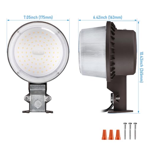 TORCHSTAR LED Barn Light Dusk to Dawn Area Lights Aluminum 5000K Bronze