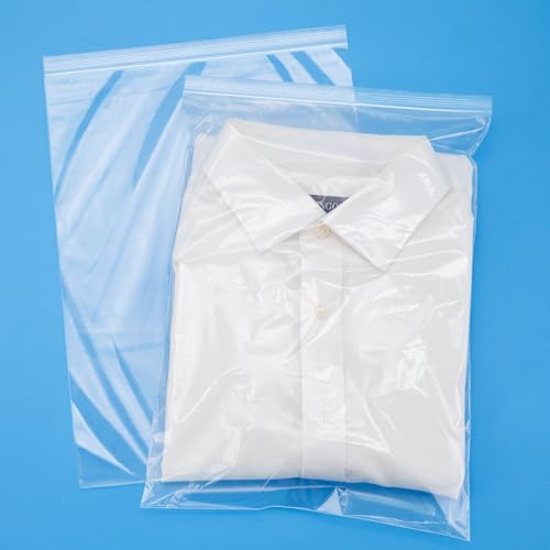 60Pcs 10"x13" Clear Large Plastic Zip Bag, 2 Mil - size: 10x13 Inch (Pack of 60)