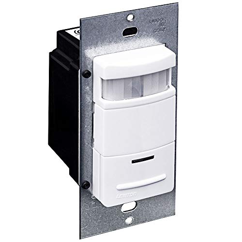 Leviton Decora 120/277-Volt Wall Switch Occupancy Sensor, ODS10-IDE, Black - color: White