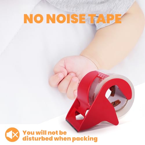 TAPEBEAR 1.5" Core Packing Tape Refills No Noise 2.6mil Thick