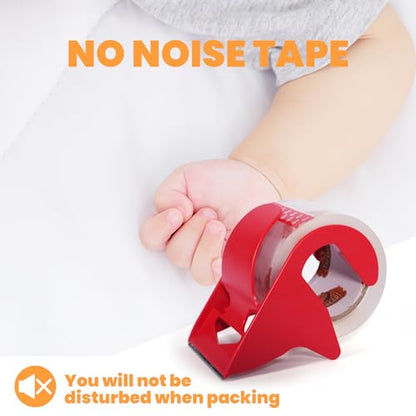 TAPEBEAR 1.5" Core Packing Tape Refills No Noise 2.6mil Thick