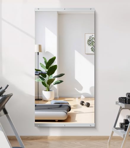 48x24 in Home Gym Mirrors, 1-Pack,Frameless,Wall Mounted - size: 48"L x 24"W