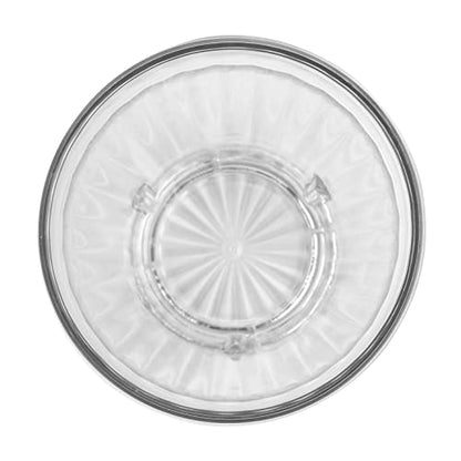G.E.T. 8822-1-CL Heavy-Duty Shatterproof Plastic Faceted Tumblers, 22 Ounce, Clear (Set of 12) - size: 22 Ounces, style: Set of 12