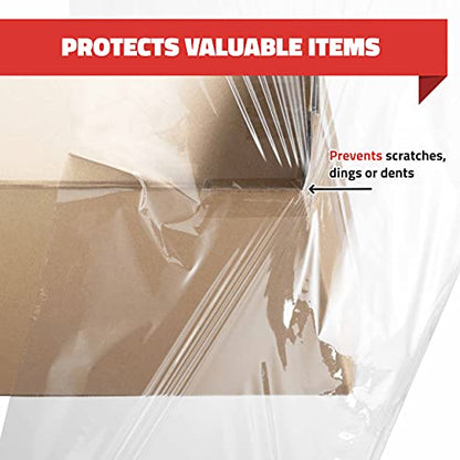 Simply Cool 8 Pack Stretch Wrap 18 Inch 80 Gauge Shrink Wrap - color: Clear, size: 8 Pack