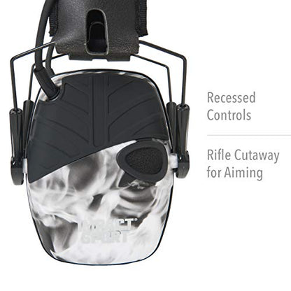 Howard Leight R-02531 by Honeywell Impact Sport Sound Amplification Electronic Shooting Earmuff, Smoke - color: Smoke, size: Medium