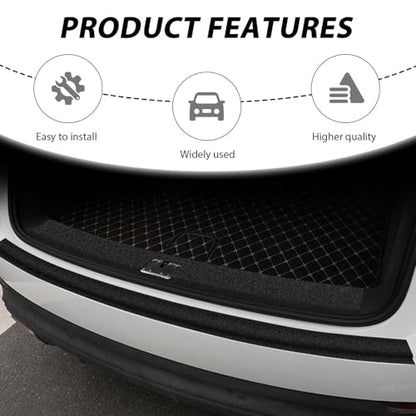 Anti Slip Car Door Entry Guard, 2In×16.4Ft Adhesive Anti-Scratch Car Door Edge Protector Sticker Cover, Universal Anti-Collision Front & Rear Bumper PEVA Trim Strips for Most Cars