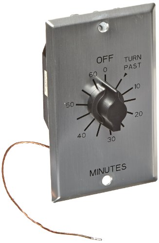 TORK C460M Spring-Wound in-Wall Twist Timer, 60-Minute, Metal Plate