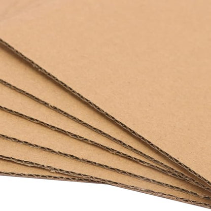 300 Pack 5"x 7" Corrugated Cardboard Sheets, Flat Cardboard Layer Pads 2 mm Thickness, Flexible Packaging Inserts for Shipping, Mailing, and Crafts, by IHDYPPEW - size: 300 Pack 5"x 7" brown