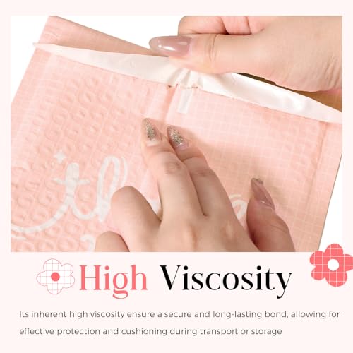 Metronic Bubble Mailers 6x10 Inch 100 Pack Thank You Padded Envelopes Pink - color: Thank you, size: 6x10" 100PC