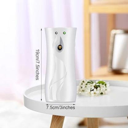 Threlaco 2 Pcs Automatic Air Freshener Spray Dispenser, 6.2 oz,White - color: White