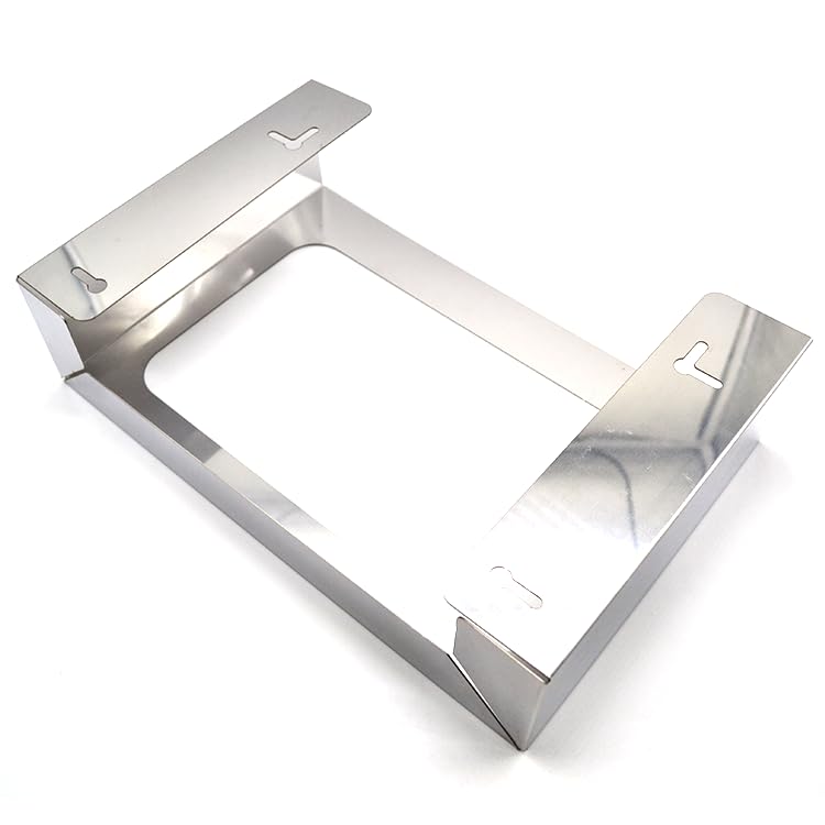 1 Pack Commercial Grade Stainless Steel Triple Box Glove Dispenser Tissue Box Holder W15 x D3.8 x H10/Two-Way Keyhole for Vertical Horizontal Loading Adjustment/Wall Mounting Screw Included