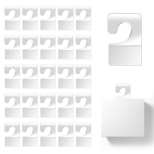 Mozeat Lens 200pcs Clear PET Adhesive Tabs for Hanging, Foldable Storage Hooks, Max Weight 200lbs, Hang Tags for Retail Display in Business Shops, Offices, Home