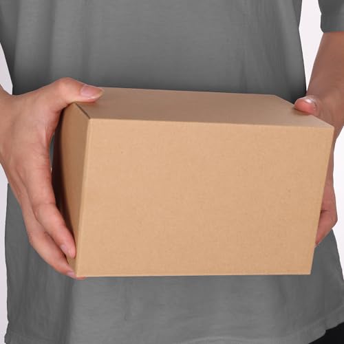 CRUGLA 40 Packs 8x5x5 Shipping Boxes for Small Business, Corrugated Cardboard Boxes Bulk for Shipping Packing Mailing - size: 8x5x5 Inch