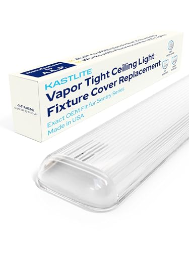 KASTLITE Vapor Tight Fixture Lens Cover Replacement, 4MTARSMI, 4-Pack - size: ALP-4MTARSMI
