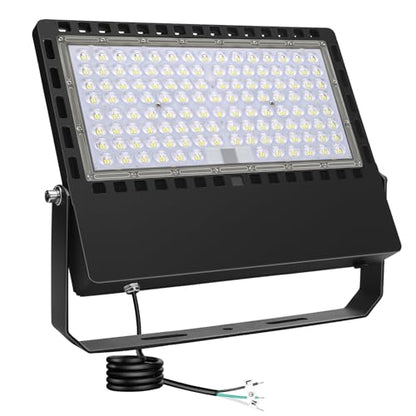 STASUN 300W 45000LM LED Flood Light Outdoor - High Lumen Super Bright, ETL Certified 100-277V 5000K Daylight White, IP67 Waterproof Stadium Lights for Arena, Parking Lot, Sports Court, Backyard - size: 300W