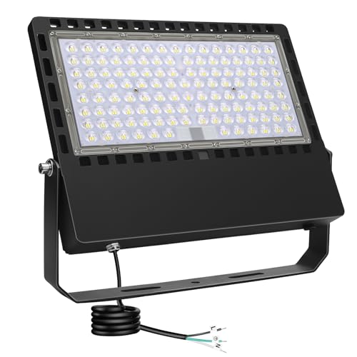 STASUN 300W 45000LM LED Flood Light Outdoor - High Lumen Super Bright, ETL Certified 100-277V 5000K Daylight White, IP67 Waterproof Stadium Lights for Arena, Parking Lot, Sports Court, Backyard - size: 300W