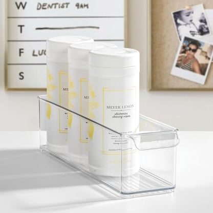 iDesign Stackable Fridge Storage Bin, Clear - style: Pack of 1