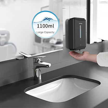 AIKE Heavy Duty Automatic Soap Dispenser,37oz for Bathroom,Matteblack Steel - color: Matte Black
