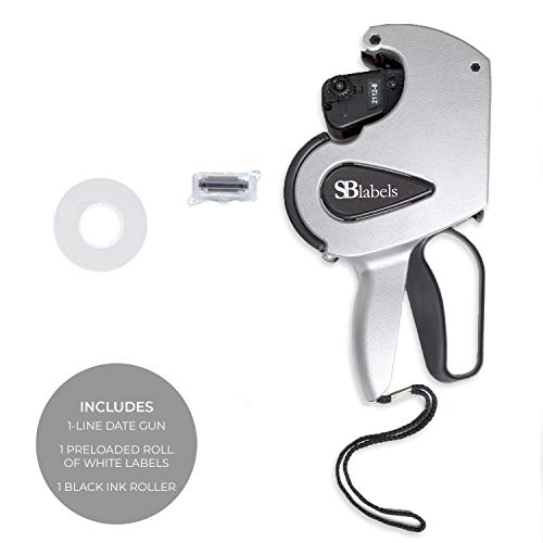 SBLabeler Date Gun/One Line Date Gun and Labels/Pre-Loaded Roll of White Labels and Instruction Sheet - size: Basic Set, style: 1-Line