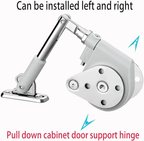 Front Desk Soft Open Hinges Pull Down, 105 ° Pull Down Support Hinge, Slowly Lay Flat and Unfold downwards, Meiyoule Soft Close Hinge Used for Cabinet Door Downward Opening (2-piece Set)