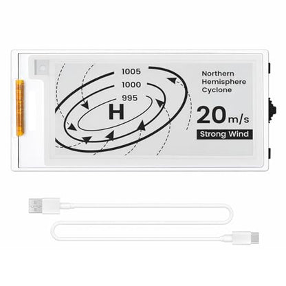ELECROW ESP32 E-Ink Display 2.13 Inch E-Paper HMI Display Black/White Color - size: 2.13″ E-Ink Display