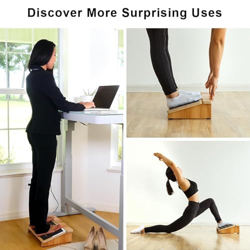 StrongTek Under-Desk Footrest, 4.5 in High, Non-Slip, 300 lb, Office Use