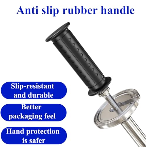 Stretch Film Dispenser with Cutter & Gloves, Heavy Duty Stainless Steel Stretch Wrap Dispenser for 12-20 Inch Rolls, Manual Pallet Wrapping Tool for Shipping, Moving, and Industrial Packing