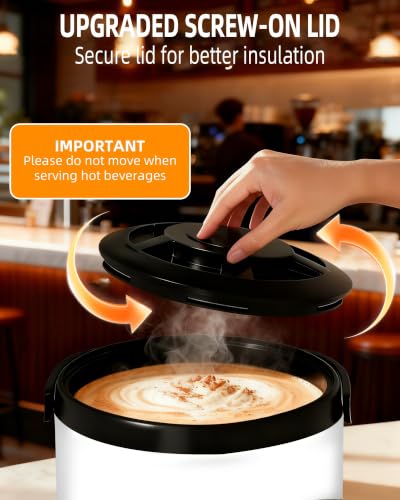 Insulated Beverage Dispenser 3 Gallon,Hot&Cold Drink Dispenser with Spigot,LCD Thermometer,Stainless Steel Triple-Layer Insulation,for Tea Coffee Milk Juice,Party Buffet(Silver, 1 Pack) - color: Silver, size: 1 Pack