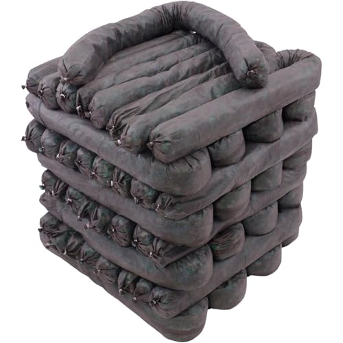 Global Industrial Universal Sorbent Socks, Super Heavyweight, 3" Dia. x 48" L, Gray, 40/Pack