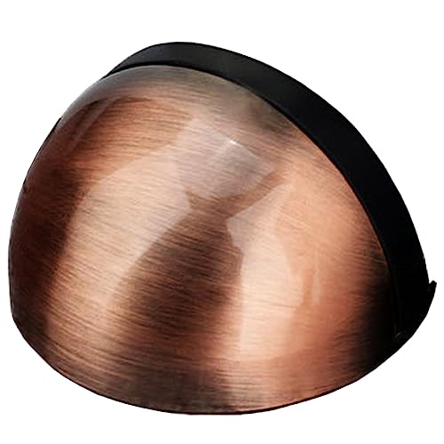 2 Pack No Drillings Needed Floor Mounted Door Stoppers Self Adhesive Tapes/Screw in Door Stops Wall Protectors with Rubber Bumper Tips, Ground Doorstops for Bedroom Office, Red Bronze - color: Red Bronze