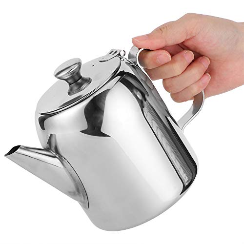 EVGATSAUTO Stainless Steel Coffee Pot, 32 oz (850 mL) Thermal Teapot & Kettle for Hot or Cold Beverages – Ideal for Hotel, Restaurant, Office, and Home Use - size: 0.9 Quarts