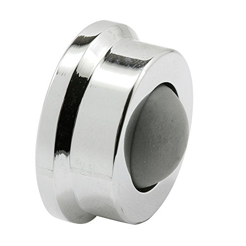 Prime-Line J 4724 Door Wall Stop, 1 In., Rubber Bumper, Polished Chrome (Single Pack) - color: Polished Chrome, size: Pack of 1