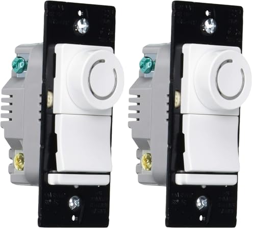 Legrand DRCL453PWCCV4 450-watt Single-pole/3-way White Compatible with LED Dimmer (Pack of 2) - size: 1 Count (Pack of 2)