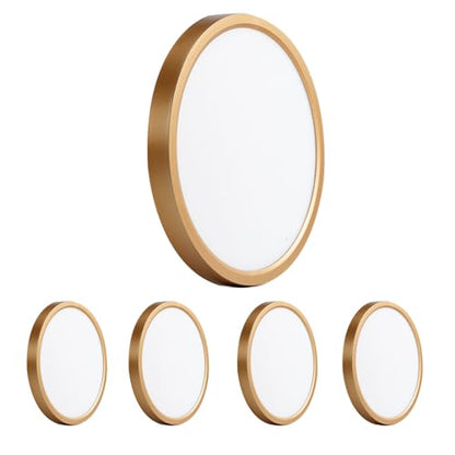 9 Inch Flush Mount LED Ceiling Light, Dimmable 5CCT Selectable, 0.67 Inch Super Slim Round LED Ceiling Lights, 18W 2000LM Low Profile Light Fixture for Laundry, Office, 9 Inch 4Pack Gold - color: Gold-4 Pack, size: 9 Inch
